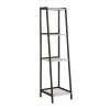 Pinckard 68.75 in. Grey Stone Herringbone and Black 4-Shelf Ladder Bookcase by Coaster Home Furnishings 1 Pinckard 68.75 in. Grey Stone Herringbone and Black 4-Shelf Ladder Bookcase by Coaster Home Furnishings -Coaster Home Furnishings Shop grey stone herringbone and black coaster home furnishings bookcases bookshelves 805802 64 1000