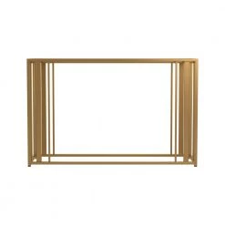 Eastbrook 47.25 in. Matte Brass Rectangle Glass Sofa Table by Coaster Home Furnishings -Coaster Home Furnishings Shop matte brass coaster home furnishings console tables 723609 c3 1000