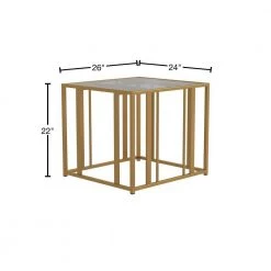 Eastbrook 26 in. Matte Brass Rectangle Glass End Table by Coaster Home Furnishings 10 Eastbrook 26 in. Matte Brass Rectangle Glass End Table by Coaster Home Furnishings -Coaster Home Furnishings Shop matte brass coaster home furnishings end side tables 723607 40 1000