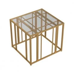 Eastbrook 26 in. Matte Brass Rectangle Glass End Table by Coaster Home Furnishings 12 Eastbrook 26 in. Matte Brass Rectangle Glass End Table by Coaster Home Furnishings -Coaster Home Furnishings Shop matte brass coaster home furnishings end side tables 723607 4f 1000