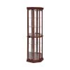 Medium Brown Corner Curio Cabinet with Adjustable Glass Shelves by Coaster Home Furnishings 2 Medium Brown Corner Curio Cabinet with Adjustable Glass Shelves by Coaster Home Furnishings -Coaster Home Furnishings Shop medium brown coaster home furnishings display cabinets 3393 64 1000