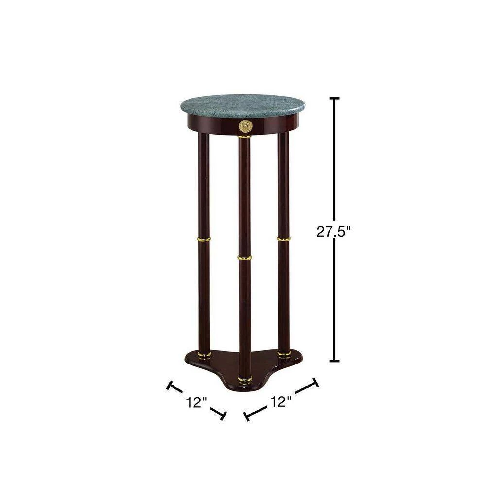 12 in. Merlot Round Marble Accent Table by Coaster Home Furnishings 5 12 in. Merlot Round Marble Accent Table by Coaster Home Furnishings - Image 3