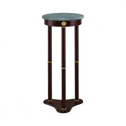 12 in. Merlot Round Marble Accent Table by Coaster Home Furnishings