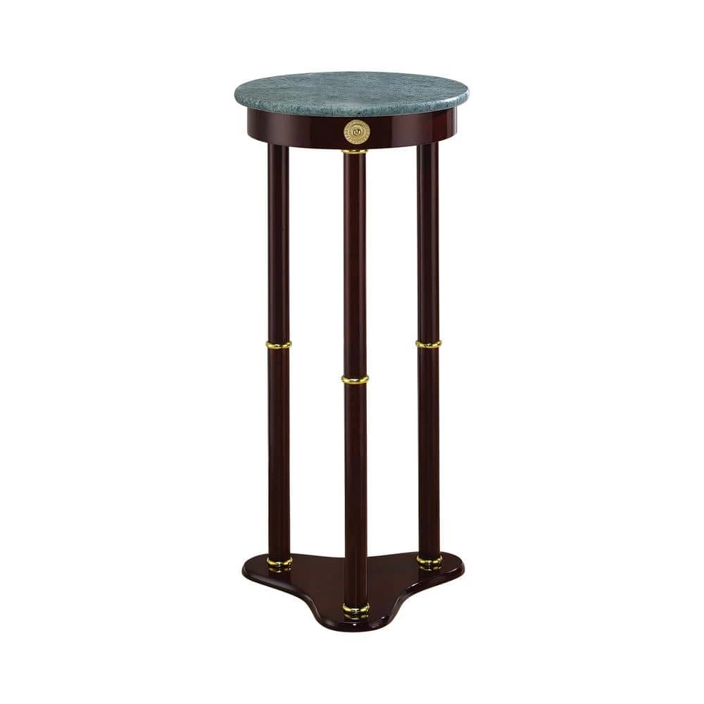 12 in. Merlot Round Marble Accent Table by Coaster Home Furnishings 3 12 in. Merlot Round Marble Accent Table by Coaster Home Furnishings