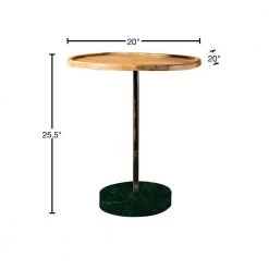 20 in. Natural and Green Round Wood Accent Table with Marble Base by Coaster Home Furnishings -Coaster Home Furnishings Shop natural and black coaster home furnishings end side tables 935882 40 1000