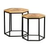 2-Piece Natural and Black Hexagon Wood Nesting Coffee Table Set by Coaster Home Furnishings 2 2-Piece Natural and Black Hexagon Wood Nesting Coffee Table Set by Coaster Home Furnishings -Coaster Home Furnishings Shop natural and black coaster home furnishings nesting tables 935844 64 1000