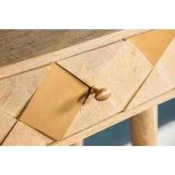 44in Natural Rectangle Wood Console Table with 2 Drawers by Coaster Home Furnishings -Coaster Home Furnishings Shop natural and gold coaster home furnishings console tables 933460 4f 1000