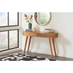 47in Natural Brown Rectangle Wood Console Table with 2 Drawers by Coaster Home Furnishings 15 47in Natural Brown Rectangle Wood Console Table with 2 Drawers by Coaster Home Furnishings -Coaster Home Furnishings Shop natural brown coaster home furnishings console tables 951790 31 1000