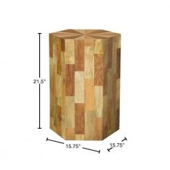 15.75 in. Natural Hexagon Wood Accent Table by Coaster Home Furnishings -Coaster Home Furnishings Shop natural coaster home furnishings end side tables 919476 40 1000
