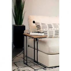 10.25in Natural and Gunmetal Rectangle Wood Top Snack Table by Coaster Home Furnishings 11 10.25in Natural and Gunmetal Rectangle Wood Top Snack Table by Coaster Home Furnishings -Coaster Home Furnishings Shop natural gunmetal coaster home furnishings c tables 935870 31 1000