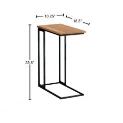 10.25in Natural and Gunmetal Rectangle Wood Top Snack Table by Coaster Home Furnishings 9 10.25in Natural and Gunmetal Rectangle Wood Top Snack Table by Coaster Home Furnishings -Coaster Home Furnishings Shop natural gunmetal coaster home furnishings c tables 935870 40 1000