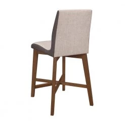 39 in. Natural Walnut and Light Grey Solid Back Wood Frame Counter Height Stool (Set of 2) by Coaster Home Furnishings -Coaster Home Furnishings Shop natural walnut grey coaster home furnishings dining chairs 106599 44 1000