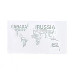 Patton 59 in. Rectangular Nickel and Printed Clear Writing Desk with World Map Top by Coaster Home Furnishings -Coaster Home Furnishings Shop nickel and printed clear coaster home furnishings writing desks 801504 c3 1000