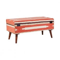 Orange and Beige Storage Bench with Nailhead Trim 16 in. x 36 in. x 16 in. by Coaster Home Furnishings 11 Orange and Beige Storage Bench with Nailhead Trim 16 in. x 36 in. x 16 in. by Coaster Home Furnishings -Coaster Home Furnishings Shop orange beige coaster home furnishings bedroom benches 918491 4f 1000