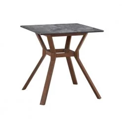 Parkersburg 36 in. Square Paladina and Natural Walnut Faux Stone Top Counter Height Table by Coaster Home Furnishings