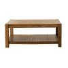 47 in Rustic Brown Rectangle Wood Coffee Table with Lower Shelf by Coaster Home Furnishings -Coaster Home Furnishings Shop rustic brown coaster home furnishings coffee tables 724338 64 1000