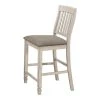 Sarasota 41.25 in. Rustic Cream and Fossil Slat Back Wood Frame Counter Height Chair (Set of 2) by Coaster Home Furnishings 1 Sarasota 41.25 in. Rustic Cream and Fossil Slat Back Wood Frame Counter Height Chair (Set of 2) by Coaster Home Furnishings -Coaster Home Furnishings Shop rustic creme and fossil coaster home furnishings bar stools 192819 64 1000