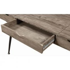 Raine 47.25 in. Rectangular Rustic Driftwood and Dark Bronze 1-Drawer Writing Desk by Coaster Home Furnishings 11 Raine 47.25 in. Rectangular Rustic Driftwood and Dark Bronze 1-Drawer Writing Desk by Coaster Home Furnishings -Coaster Home Furnishings Shop rustic driftwood and dark bronze coaster home furnishings writing desks 801935 77 1000