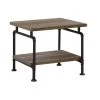 23.5 in. Rustic Oak and Black Square Wood End Table with Shelf by Coaster Home Furnishings -Coaster Home Furnishings Shop rustic oak and black coaster home furnishings end side tables 705947 64 1000