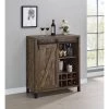 Rustic Oak Bar Cabinet with Sliding Door by Coaster Home Furnishings -Coaster Home Furnishings Shop rustic oak coaster home furnishings bar cabinets 182852 64 1000