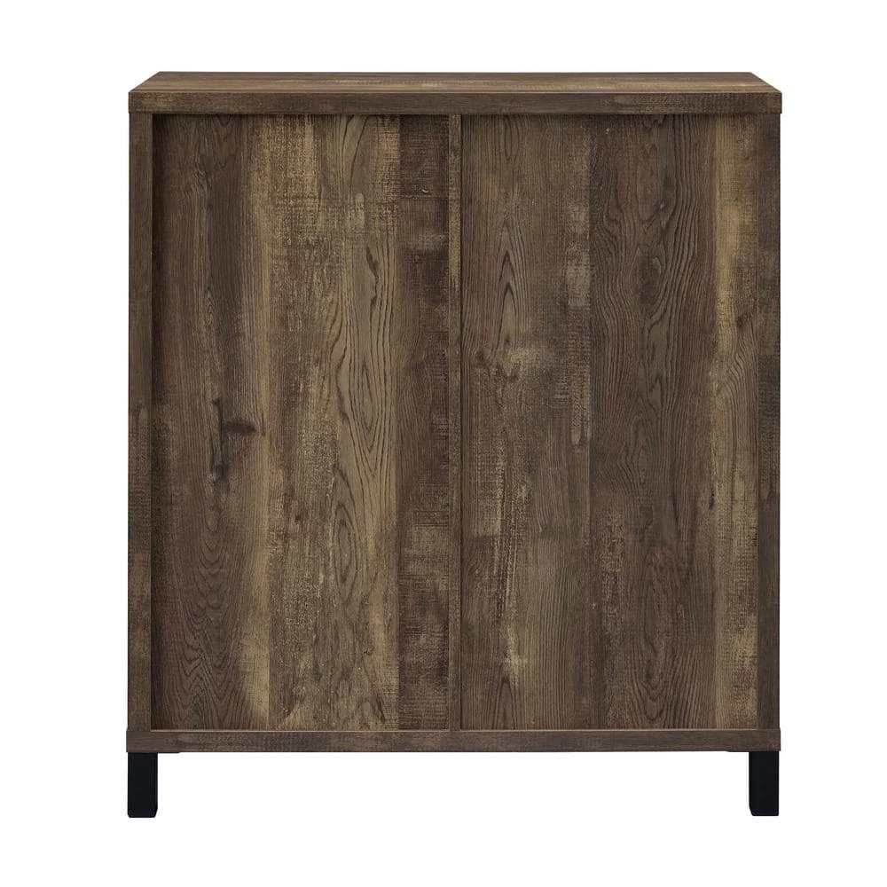 Rustic Oak Bar Cabinet with Sliding Door by Coaster Home Furnishings 9 Rustic Oak Bar Cabinet with Sliding Door by Coaster Home Furnishings - Image 7