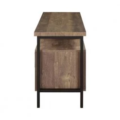 59in. Rustic Oak TV Console with 2 Drawers Fits TV's up to 64in. by Coaster Home Furnishings -Coaster Home Furnishings Shop rustic oak coaster home furnishings tv stands 722562 40 1000