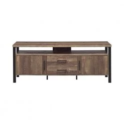 59in. Rustic Oak TV Console with 2 Drawers Fits TV's up to 64in. by Coaster Home Furnishings -Coaster Home Furnishings Shop rustic oak coaster home furnishings tv stands 722562 c3 1000