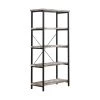 Skelton 70.75 in. Black Salvaged Cabin and 4-Shelf Etagere Bookcase by Coaster Home Furnishings 2 Skelton 70.75 in. Black Salvaged Cabin and 4-Shelf Etagere Bookcase by Coaster Home Furnishings -Coaster Home Furnishings Shop salvaged cabin and black coaster home furnishings bookcases bookshelves 801552 64 1000