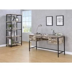 Kemper 60 in. Rectangular Salvaged Cabin 4-Drawer Writing Desk by Coaster Home Furnishings -Coaster Home Furnishings Shop salvaged cabin and black coaster home furnishings writing desks 801235 4f 1000
