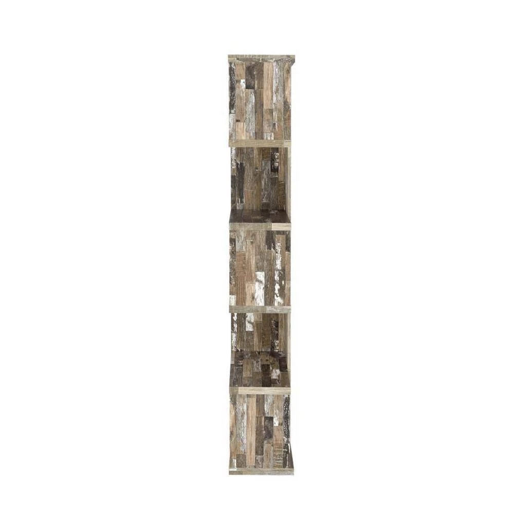 7.13 in. Salvaged Cabin Wood 5-shelf Etagere Bookcase with Open Back by Coaster Home Furnishings 6 7.13 in. Salvaged Cabin Wood 5-shelf Etagere Bookcase with Open Back by Coaster Home Furnishings - Image 4
