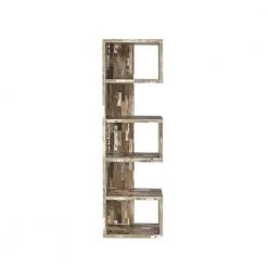 7.13 in. Salvaged Cabin Wood 5-shelf Etagere Bookcase with Open Back by Coaster Home Furnishings