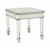 Cassandra 28 in. Silver Square Glass End Table by Coaster Home Furnishings 2 Cassandra 28 in. Silver Square Glass End Table by Coaster Home Furnishings -Coaster Home Furnishings Shop silver coaster home furnishings end side tables 703937 64 1000