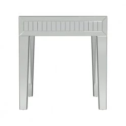 Whitfield 21.75in Silver Square Mirror Glass End Table by Coaster Home Furnishings -Coaster Home Furnishings Shop silver coaster home furnishings end side tables 723317 c3 1000