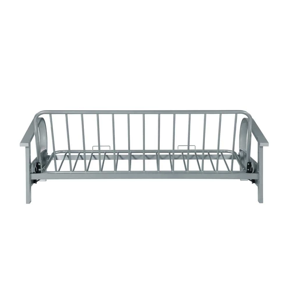 Silver Metal Futon Frame by Coaster Home Furnishings 7 Silver Metal Futon Frame by Coaster Home Furnishings - Image 5