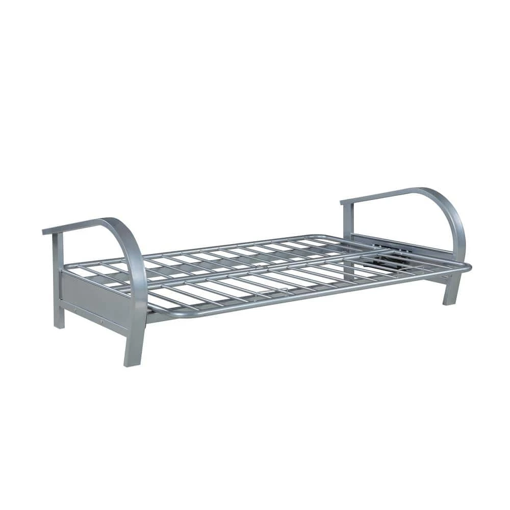 Silver Metal Futon Frame by Coaster Home Furnishings 5 Silver Metal Futon Frame by Coaster Home Furnishings - Image 3
