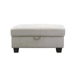 Whitson Stone and Dark Brown Storage Ottoman by Coaster Home Furnishings