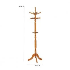 Coat Rack with Spinning Top, Tobacco by Coaster Home Furnishings -Coaster Home Furnishings Shop tobacco coaster home furnishings coat racks 900759 c3 1000