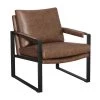 Umber Brown and Gunmetal Leatherette Upholstered Accent Chair by Coaster Home Furnishings -Coaster Home Furnishings Shop umber brown and gunmetal coaster home furnishings accent chairs 904112 64 1000
