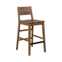 41.25 in. Varied Natural-Open Back Wood Frame Bar Stool (Set of 2) by Coaster Home Furnishings