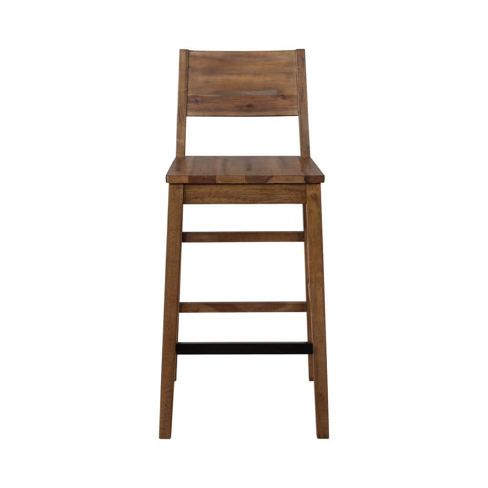 41.25 in. Varied Natural-Open Back Wood Frame Bar Stool (Set of 2) by Coaster Home Furnishings 6 41.25 in. Varied Natural-Open Back Wood Frame Bar Stool (Set of 2) by Coaster Home Furnishings - Image 4