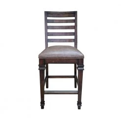 Delphine 43in Vintage Dark Pine and Brown Ladder Back Wood Frame Counter Height Chair (Set of 2) by Coaster Home Furnishings 10 Delphine 43in Vintage Dark Pine and Brown Ladder Back Wood Frame Counter Height Chair (Set of 2) by Coaster Home Furnishings -Coaster Home Furnishings Shop vintage dark pine and brown coaster home furnishings dining chairs 192749 c3 1000