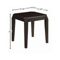 21.25in Walnut Square Wood End Table by Coaster Home Furnishings 8 21.25in Walnut Square Wood End Table by Coaster Home Furnishings -Coaster Home Furnishings Shop walnut coaster home furnishings end side tables 721047 40 1000