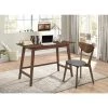 47.25 in. 2-Piece Walnut and Dark Grey Writing Desk Set by Coaster Home Furnishings -Coaster Home Furnishings Shop walnut coaster home furnishings writing desks 801095 64 1000