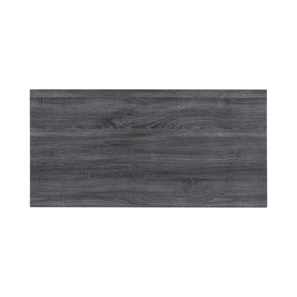 Kravitz 47.25 in. Rectangular Weathered Grey and Chrome Writing Desk with Storage Shelf by Coaster Home Furnishings 8 Kravitz 47.25 in. Rectangular Weathered Grey and Chrome Writing Desk with Storage Shelf by Coaster Home Furnishings - Image 6