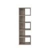 5-Shelf Semi-Backless Bookcase Weathered Grey by Coaster Home Furnishings -Coaster Home Furnishings Shop weathered grey coaster home furnishings bookcases bookshelves 800552 64 1000