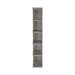 70.75 in. Weathered Grey Wood 5-Shelf Bookcase with Semi-Backless by Coaster Home Furnishings -Coaster Home Furnishings Shop weathered grey coaster home furnishings bookcases bookshelves 800553 c3 1000