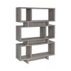 65.75 in. Weathered Grey Wood 3-Shelf Geometric Bookcase by Coaster Home Furnishings 2 65.75 in. Weathered Grey Wood 3-Shelf Geometric Bookcase by Coaster Home Furnishings -Coaster Home Furnishings Shop weathered grey coaster home furnishings bookcases bookshelves 800554 64 1000