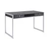 49 in. Rectangular Chrome 2 Drawer Writing Desk with Built-In Storage by Coaster Home Furnishings -Coaster Home Furnishings Shop weathered grey coaster home furnishings writing desks 801221ii 64 1000