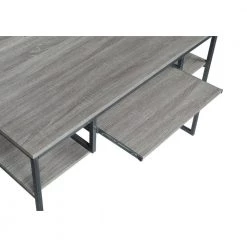 Mandy 48 in. Rectangular Weathered Taupe and Gunmetal Computer Desk with Keyboard Tray by Coaster Home Furnishings 11 Mandy 48 in. Rectangular Weathered Taupe and Gunmetal Computer Desk with Keyboard Tray by Coaster Home Furnishings -Coaster Home Furnishings Shop weathered taupe and gunmetal coaster home furnishings computer desks 802488 77 1000