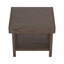 23.5 in. Wheat Brown Rectangle Wood End Table with Hidden Drawer by Coaster Home Furnishings -Coaster Home Furnishings Shop wheat brown coaster home furnishings end side tables 723117 1f 1000